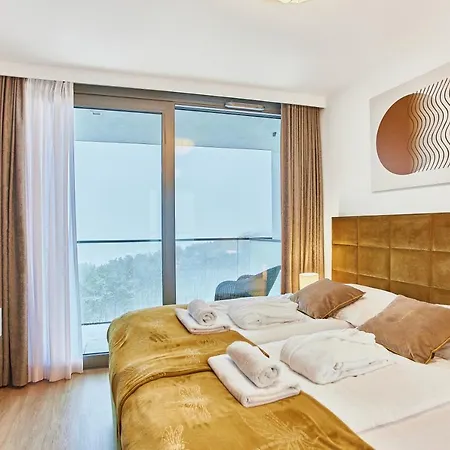 Wave Panorama Apartment - Sea View&Spa Мендзиздроє Екстер'єр фото